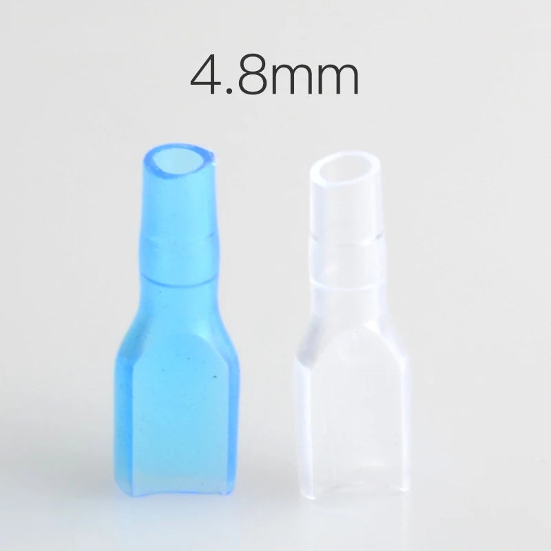 50pcs 2.8/4.8/6.3 Cover Case for 2.8mm 4.8mm 6.3mm Crimp Terminal Spade Connector Terminal Cap Peaceful Pleasures Health and Wellness