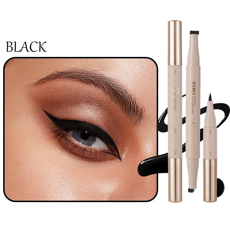 O'CHEAL 3-in-1 Stamp Eyeliner Pen | Waterproof, Long-Lasting