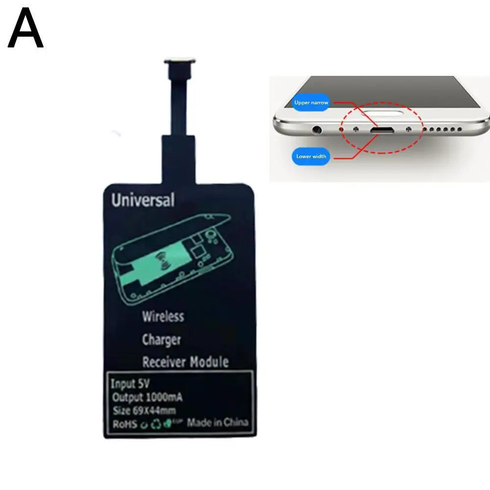 Wireless Charging Receiver Patch – Micro USB & USB-C Module