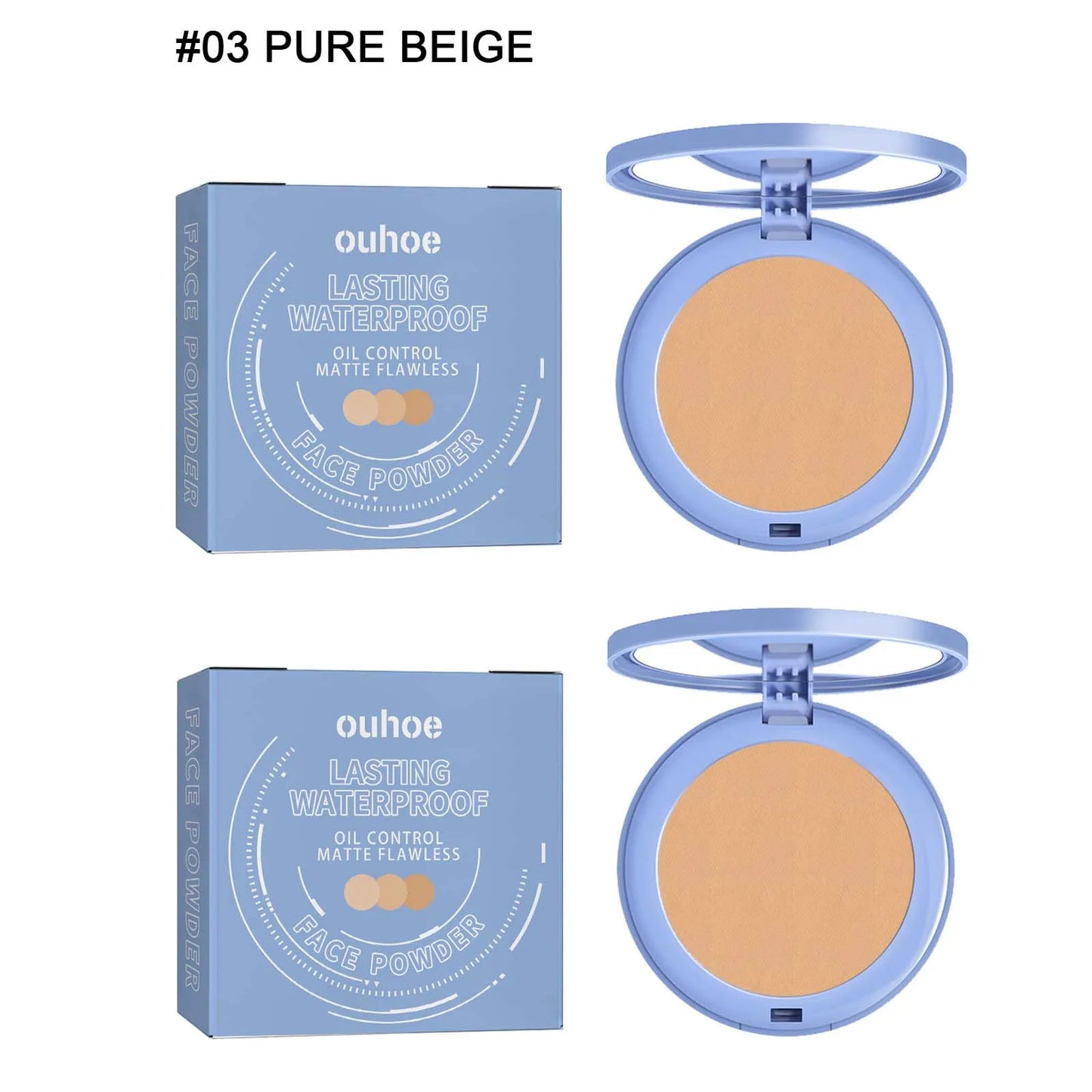 Matte Pressed Setting Powder – Oil Control & Full Coverage