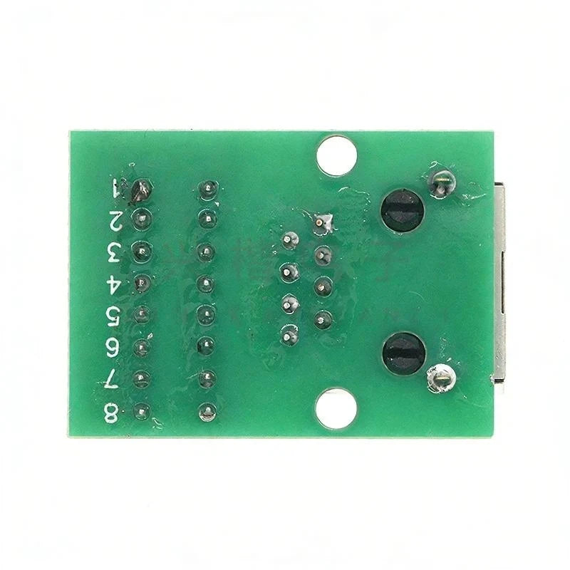 Data Adapter Board Female Socket Guide Rail Installation Terminals Connector RJ45 Network Port Terminal Block Welding Free Peaceful Pleasures Health and Wellness