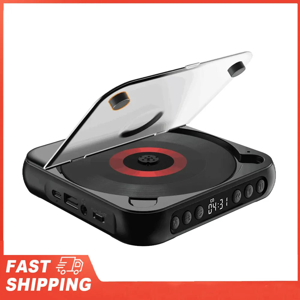 CD Player Portable BT Music Runner Dustproof Cover 6 Modes A-b Repeat
