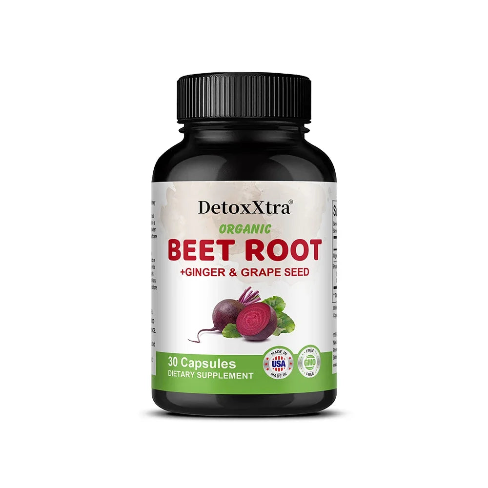 Beet Root Capsules - Supports Blood Pressure, Athletic Performance, Digestive, Immune System, Pure, Non-GMO & Gluten Free Peaceful Pleasures Health and Wellness 30 count-1 bottle
