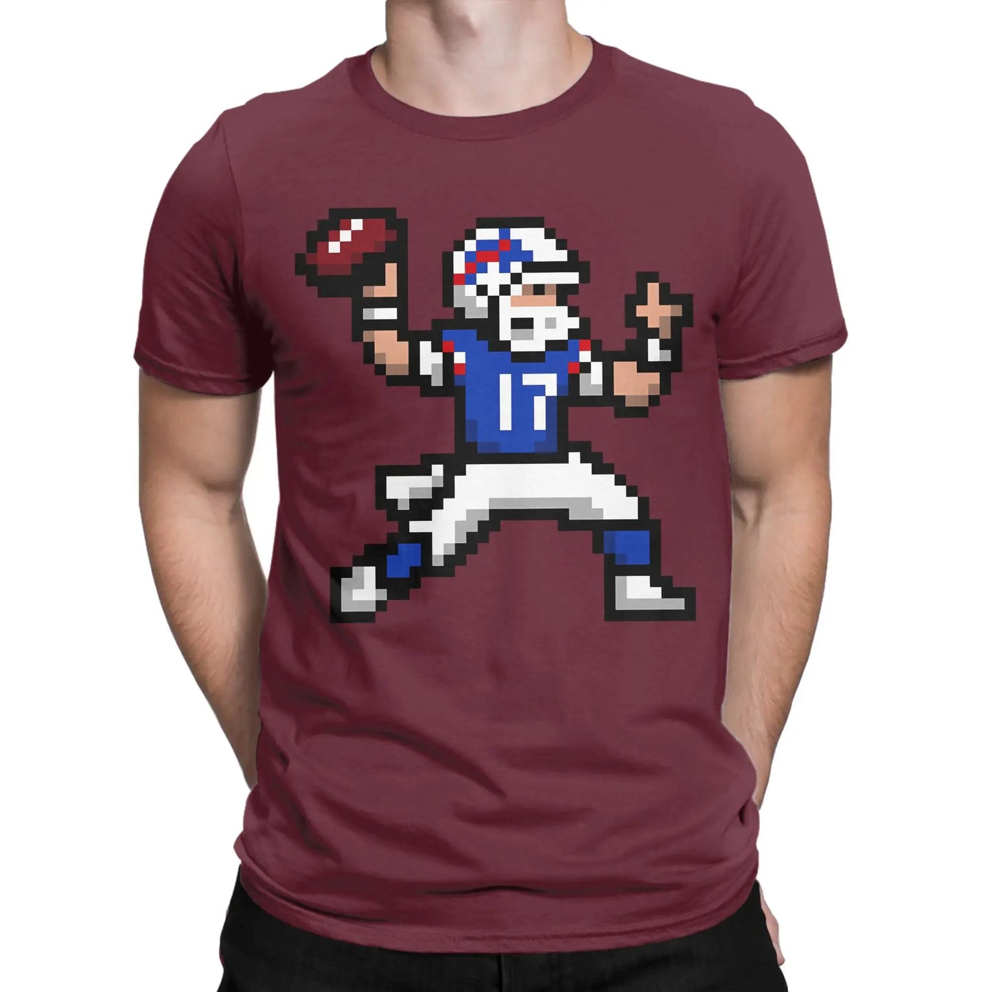 Josh Allen Cotton T-Shirt For Men Beach Y2K Funny T Shirts O Neck Trendy Cool Tees Plus Size Print Tops Peaceful Pleasures Health and Wellness