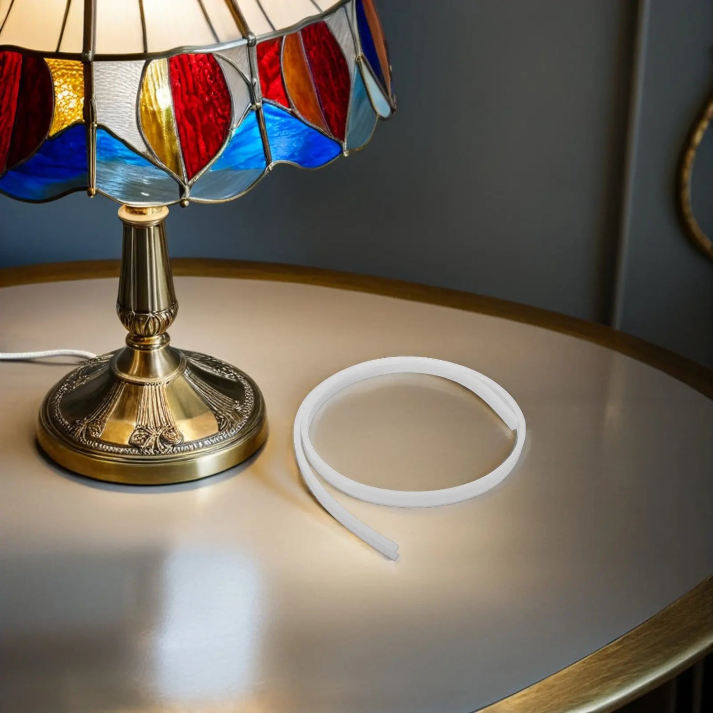 Flexible LED Strip Light Channel 10Mm PVC Curved Diffuser Cover Indoor Decorative Tape Lighting Track LED String Light Cover Peaceful Pleasures Health and Wellness