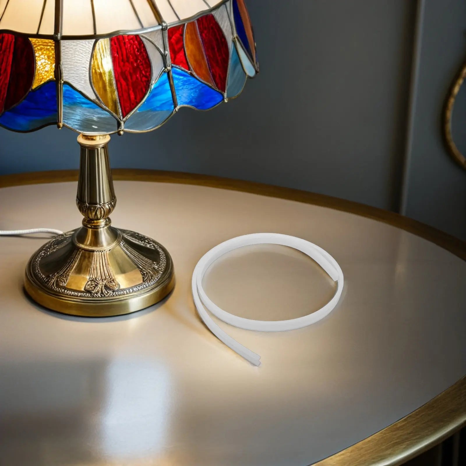 Flexible LED Strip Light Channel 10Mm PVC Curved Diffuser Cover Indoor Decorative Tape Lighting Track LED String Light Cover Peaceful Pleasures Health and Wellness