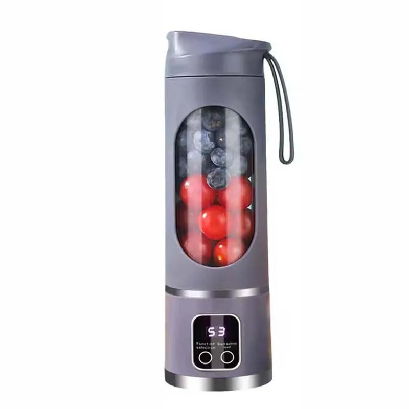 Fruit Vegetable Juicer Electric Plastic Multi-Function Portable Outdoor Large Capacity Household Juice Maker Peaceful Pleasures Health and Wellness PURPLE