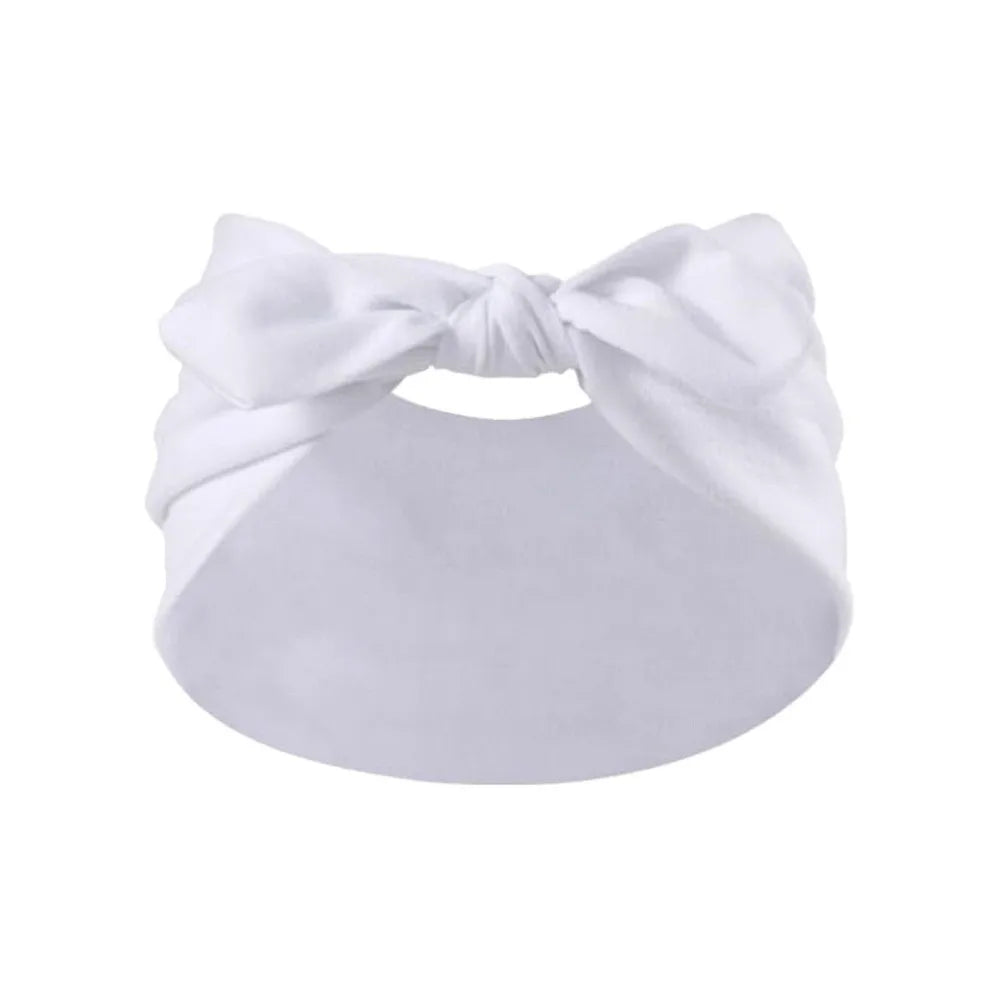 Wide Bohemian Knotted Bunny Ear Headband – Non-Slip Workout