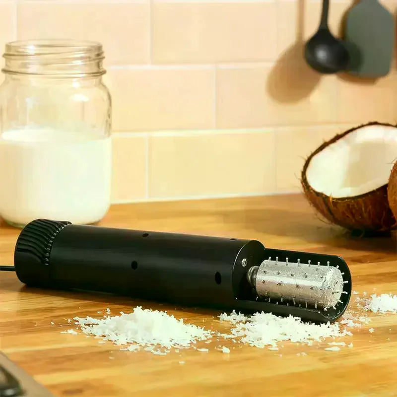 Electric Coconut Meat Scraper Tool – Splash-Proof & Fast