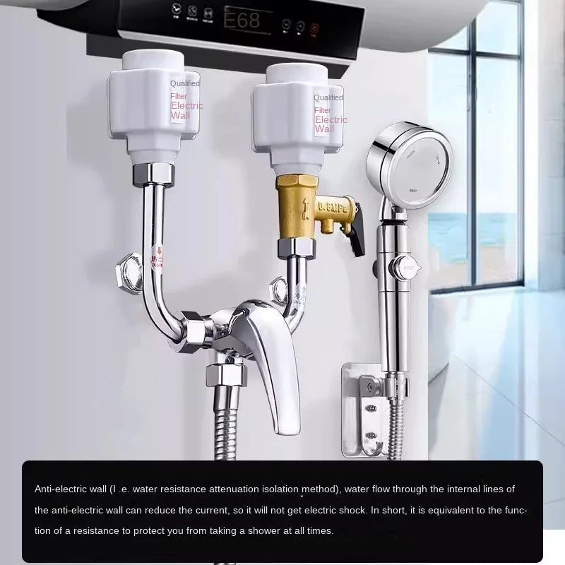 Water Heater Anti-Electric Wall Safety Partition Valve 1/2"