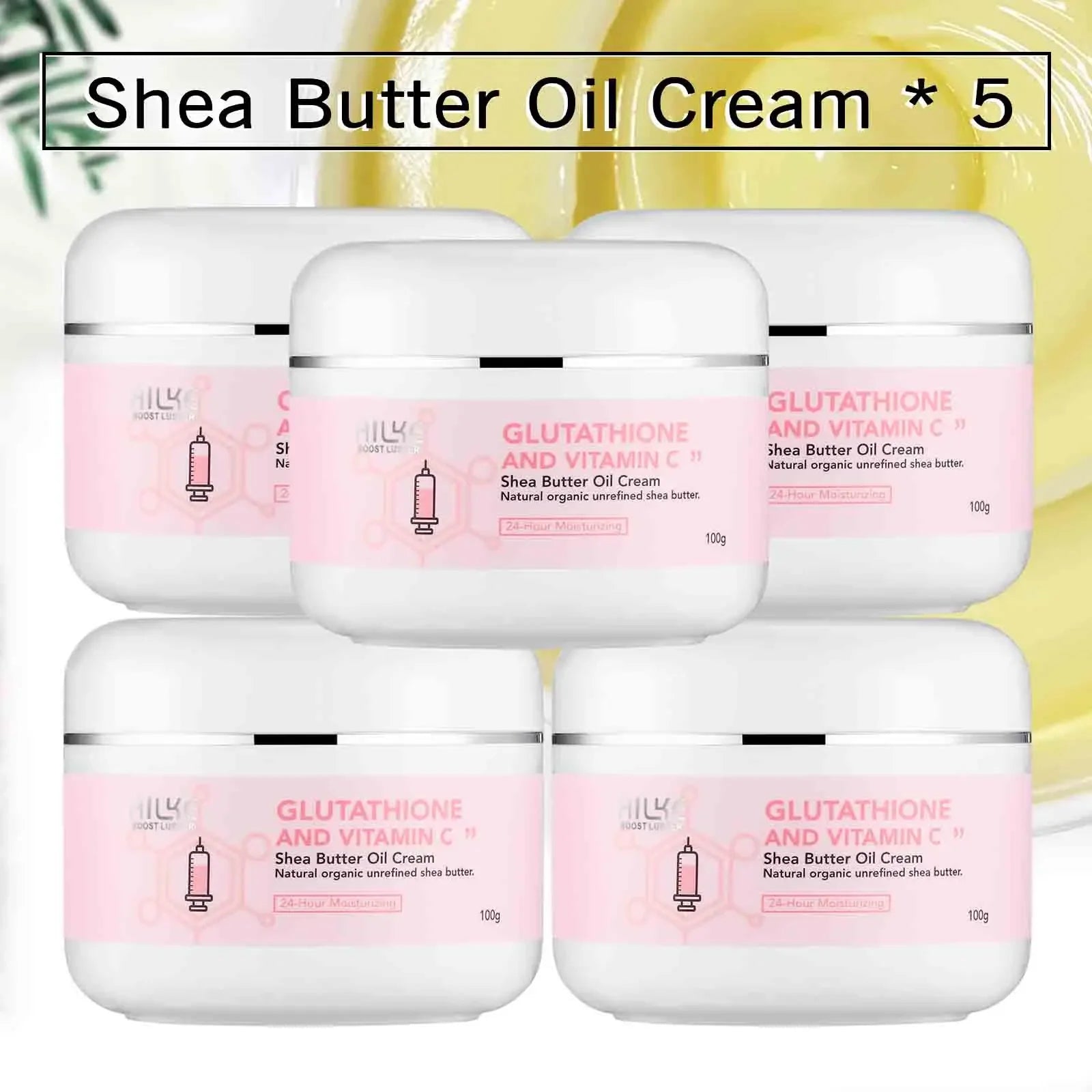 AILKE Whitening & Brightening Body Cream with Shea Butter 100ml Peaceful Pleasures Health and Wellness Pack of 5 United States