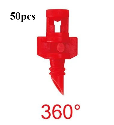 50pcs 90/180/360 Degree Refraction Nozzle Garden Sprinkler Agriculture Irrigation Plant Spray Nozzle for Garden Yard Tree Flower Peaceful Pleasures Health and Wellness 50pcs 2