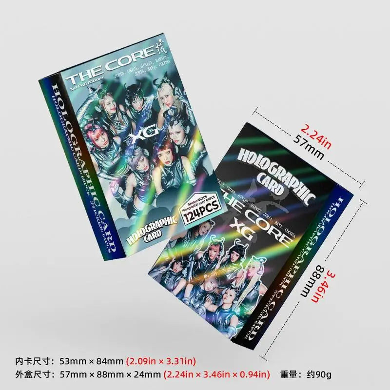 XG Album CORE Laser LOMO Cards Korean Star Holographic Photo Bonus
