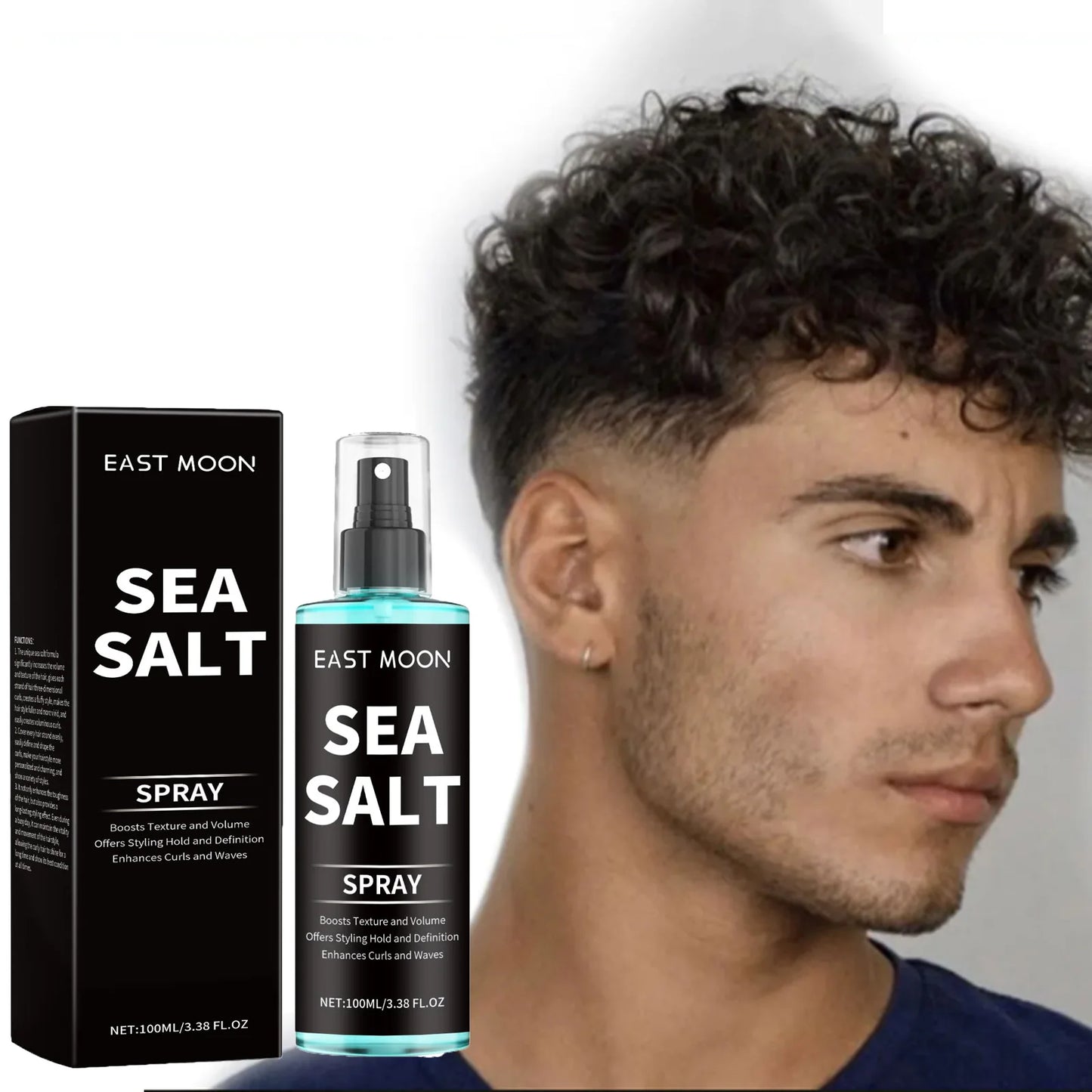 Sea Salt Hair Spray – Curl Defining, Volume & Strong Hold Peaceful Pleasures Health and Wellness Default Title