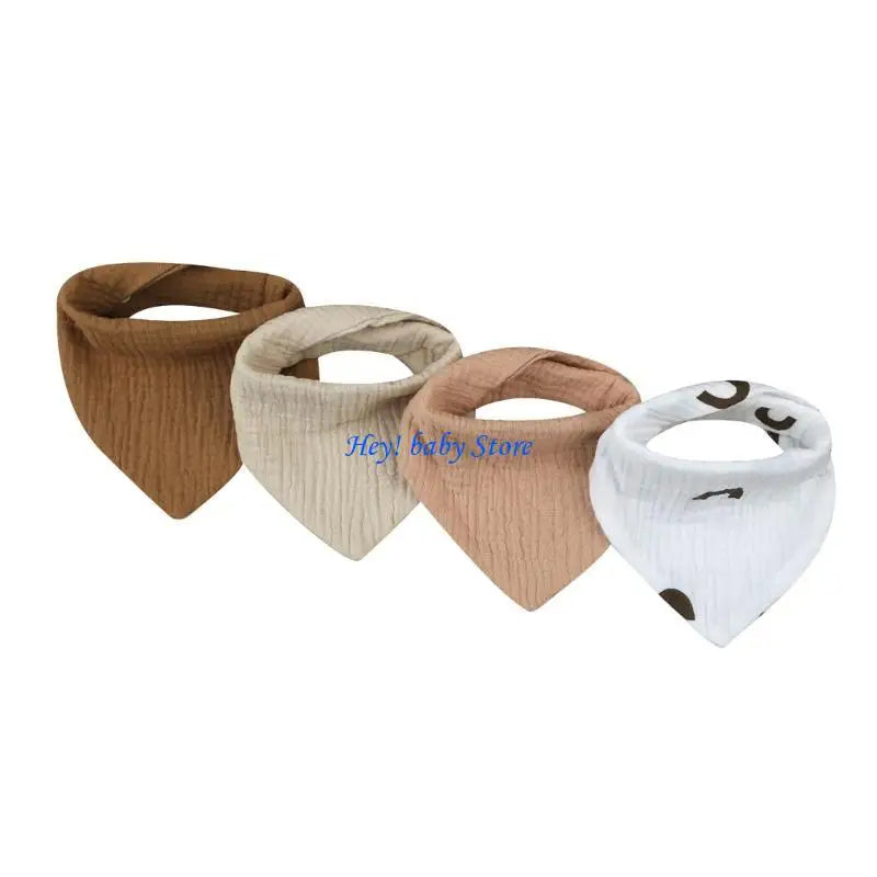 Baby Feeding Bibs 4-Pack | Soft Cotton Spill-Proof Toddler Bibs