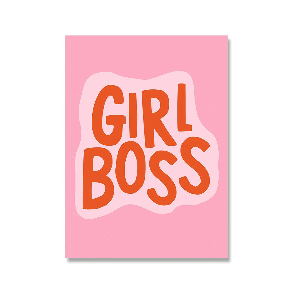 Matisse-Inspired Abstract Girl Canvas Wall Art Print | Unframed