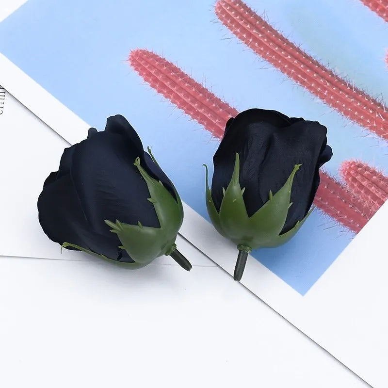 Artificial Soap Rose Flowers 50/100 Pcs – Wedding DIY Decor
