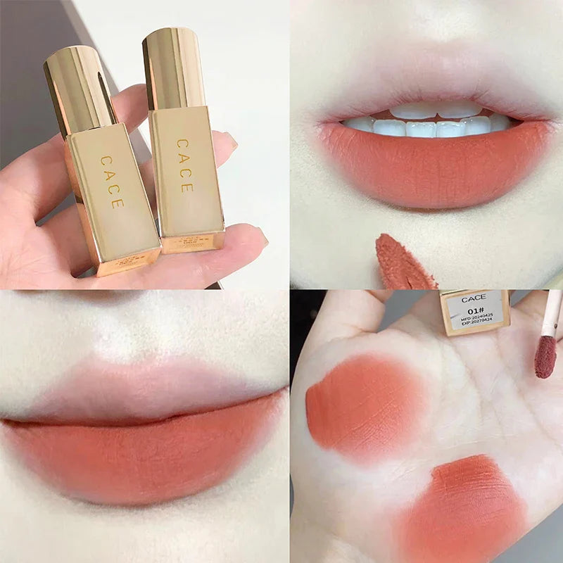 CACE Gold Tube Matte Liquid Lipstick – Moisturising Lip Gloss