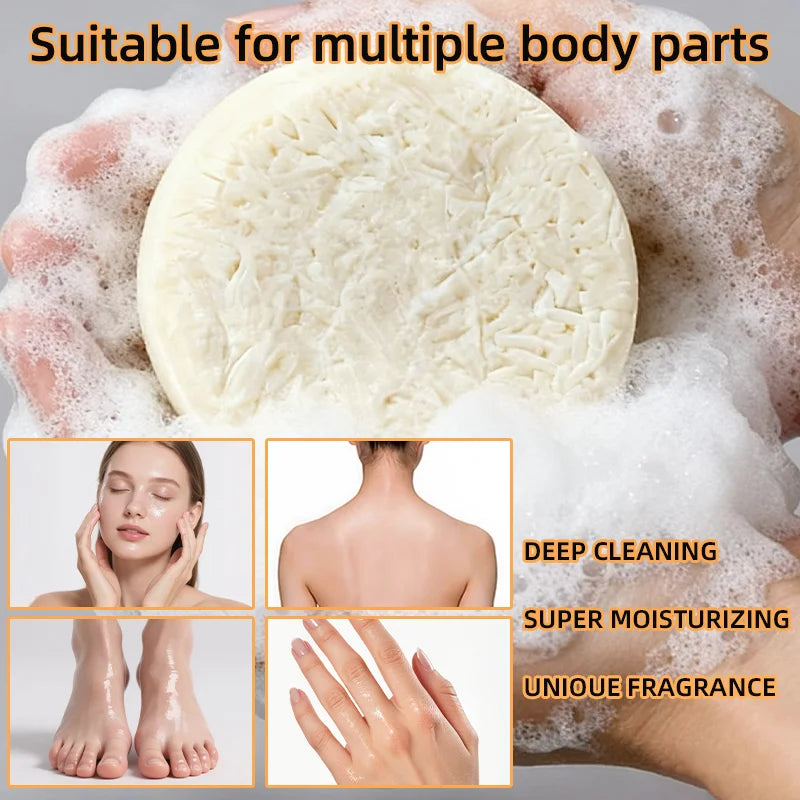 YUITIKUE 60g Rice Water Brightening Soap 2-in-1 Cleansing & Moisturizing Deep Cleanse for Brighter Skin Safe for Sensitive Skin Peaceful Pleasures Health and Wellness