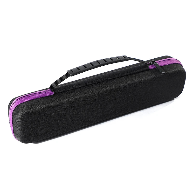 Hair Straightener Storage Bag Curling Iron Container EVA Handbag Curling Clip Carry Travel Case Waterproof And Anti-fall Peaceful Pleasures Health and Wellness Purple