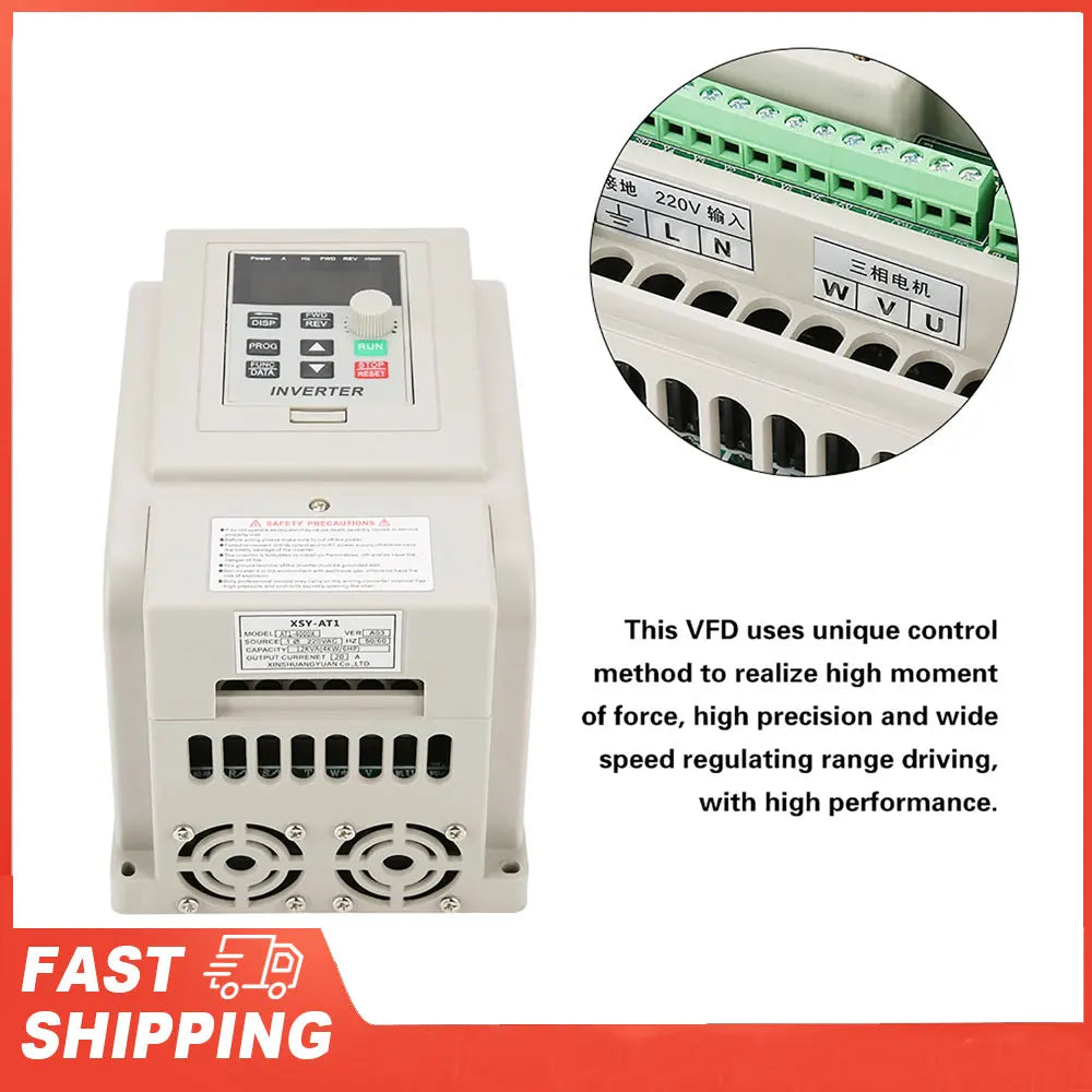 AT1-4000X 220V Single Phase Variable Frequency Drive Speed Controller