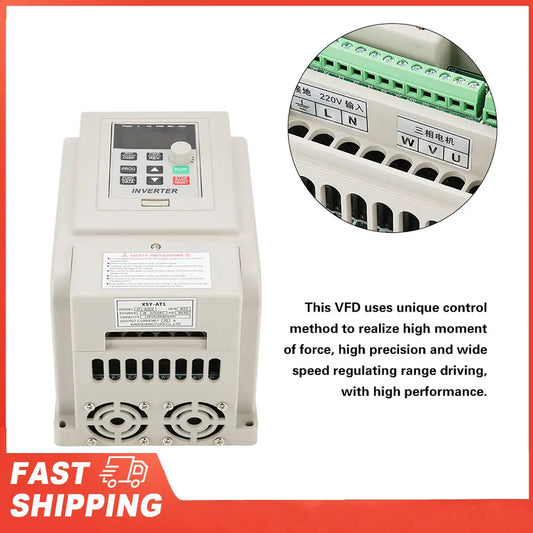 AT1-4000X 220V Single Phase Variable Frequency Drive Speed Controller Peaceful Pleasures Health and Wellness