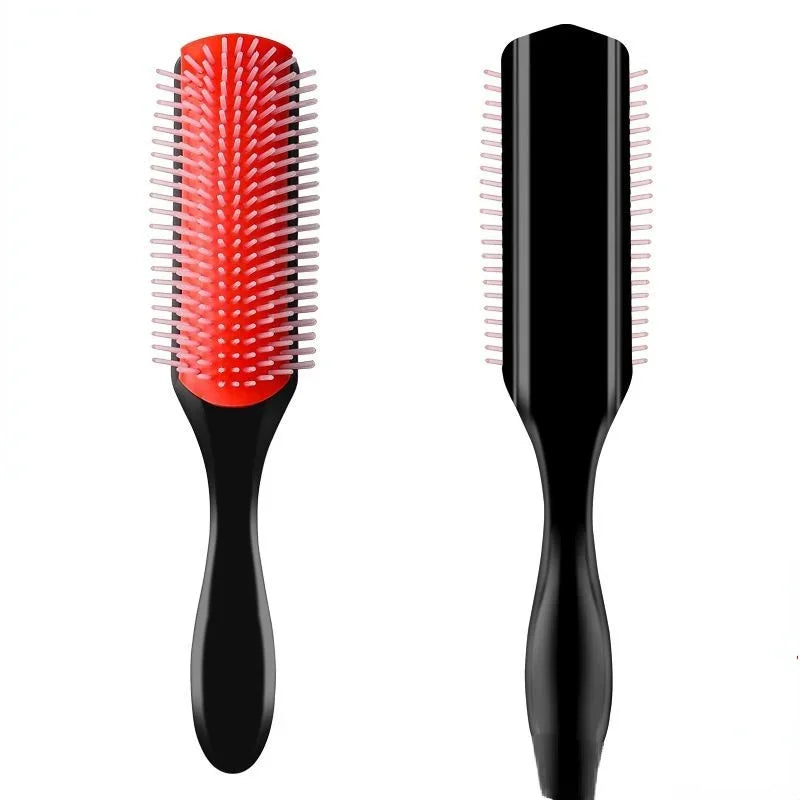 ‌5pcs 9-Rows Hair Detangler Brush - Scalp Massager for Straight, Curly, Wet Hair Comb Peaceful Pleasures Health and Wellness