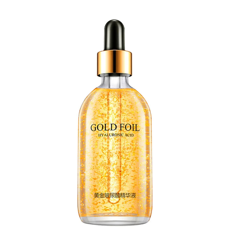 24K Gold Foil Face Serum 100ml – Moisturizing Skin Essence