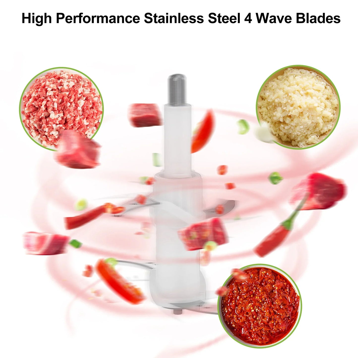 BioloMix 1.8L Glass Bowl Food Processor – 500W, 2-Speed Food Processor Peaceful Pleasures Health and Wellness