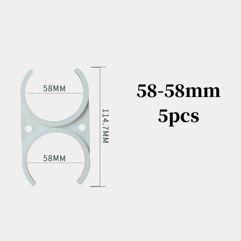 5-Pack RO Water Filter Mounting Bracket Clips – 32mm PP Plastic
