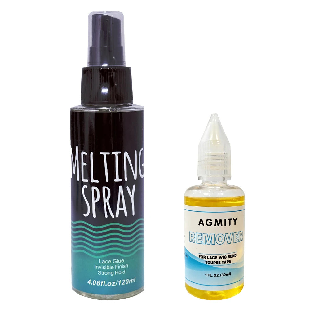 Lace Melting Spray & Adhesive Remover Set – Strong Waterproof Hold