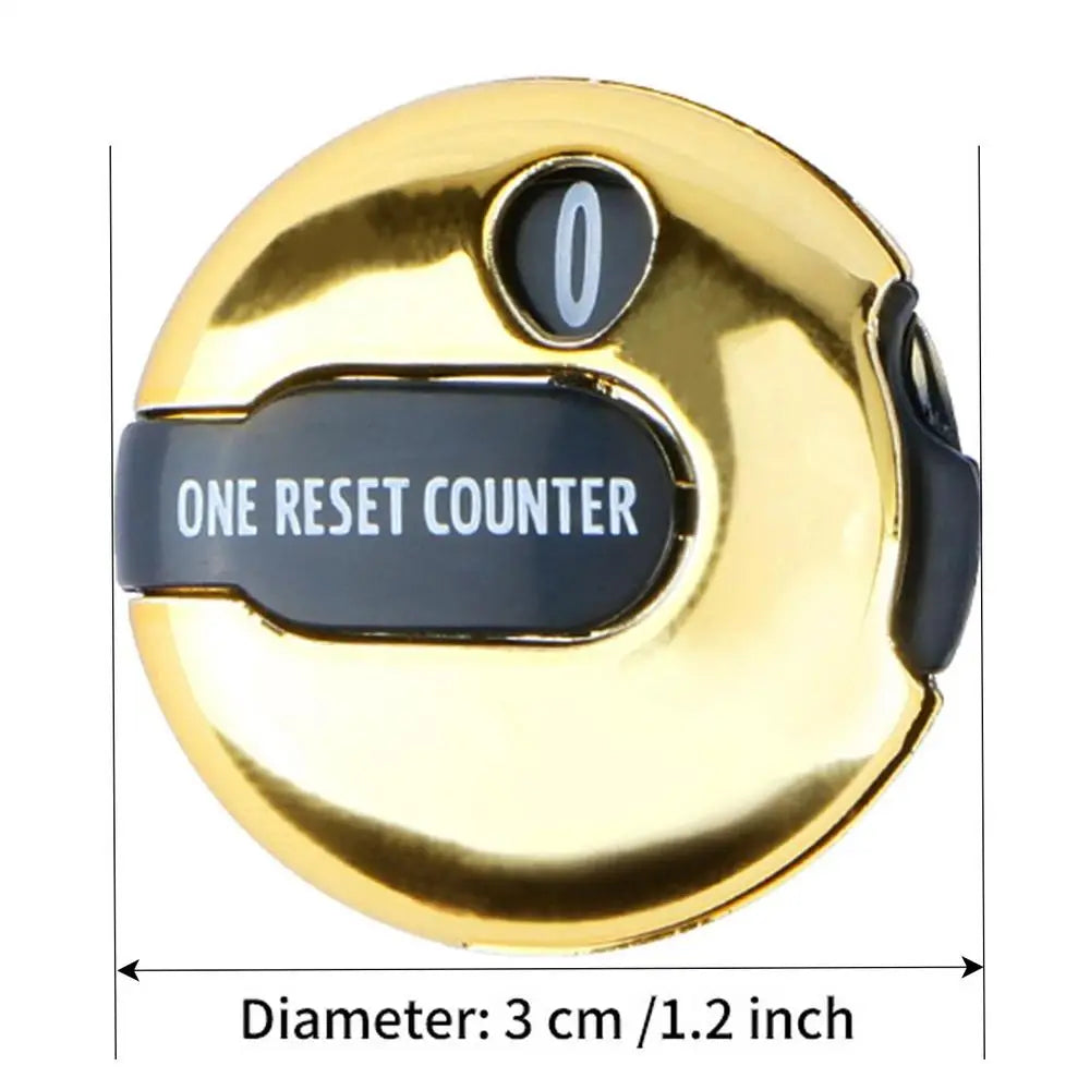Mini Golf Stroke Counter Clip | Touch Reset Score Keeper
