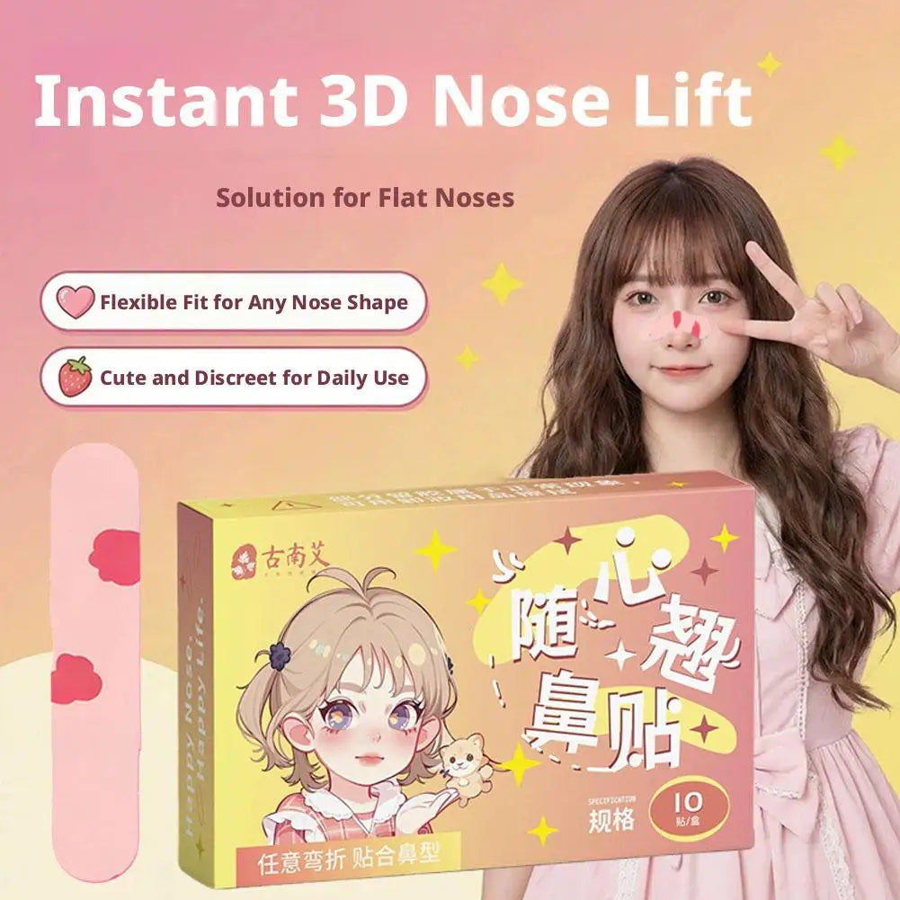 10-Pack Reusable Nose Shaper Lifting Strips – Cuttable Tape
