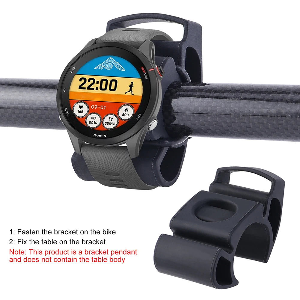Bike Handlebar Smartwatch Mount for Garmin, Fitbit & SUUNTO Bicycle Accessory Peaceful Pleasures Health and Wellness france
