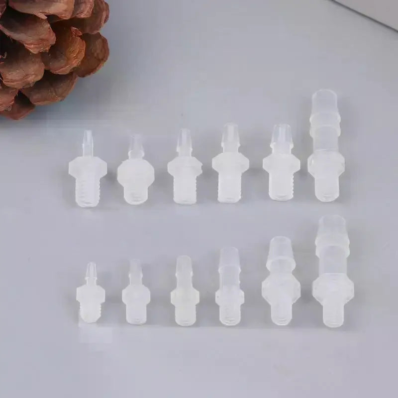 PP Plastic Hose Joint Adapter Air Valve Connector 10 Pack