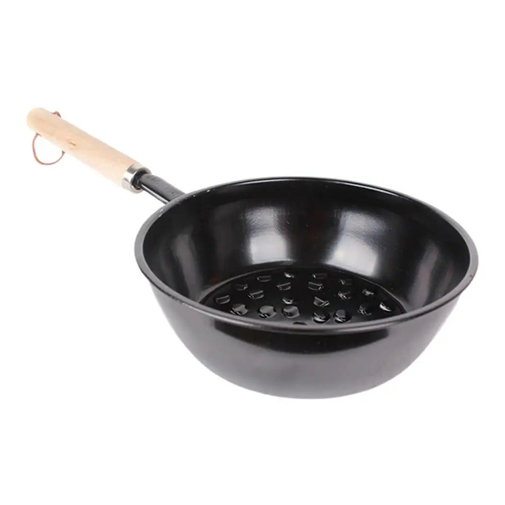 Portable Outdoor Stove Charcoal Pot Outdoor Camping Charcoal Fire Starter BBQ Mini Grill Rack For Backyard Picnic Coal Starter Peaceful Pleasures Health and Wellness Black