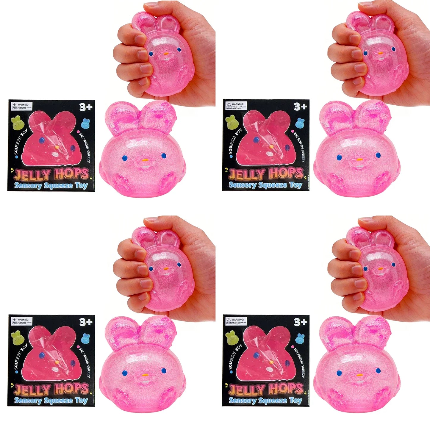 Rabbit Jelly Squishy Toy – TPR Fidget Squeeze Toy for All Ages