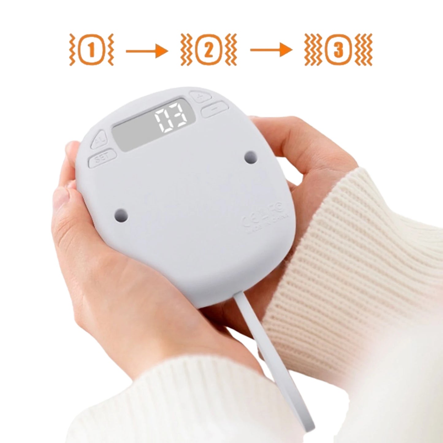 LED Vibrating Digital Alarm Clock | Dual Alarm, 3 Vibration Modes