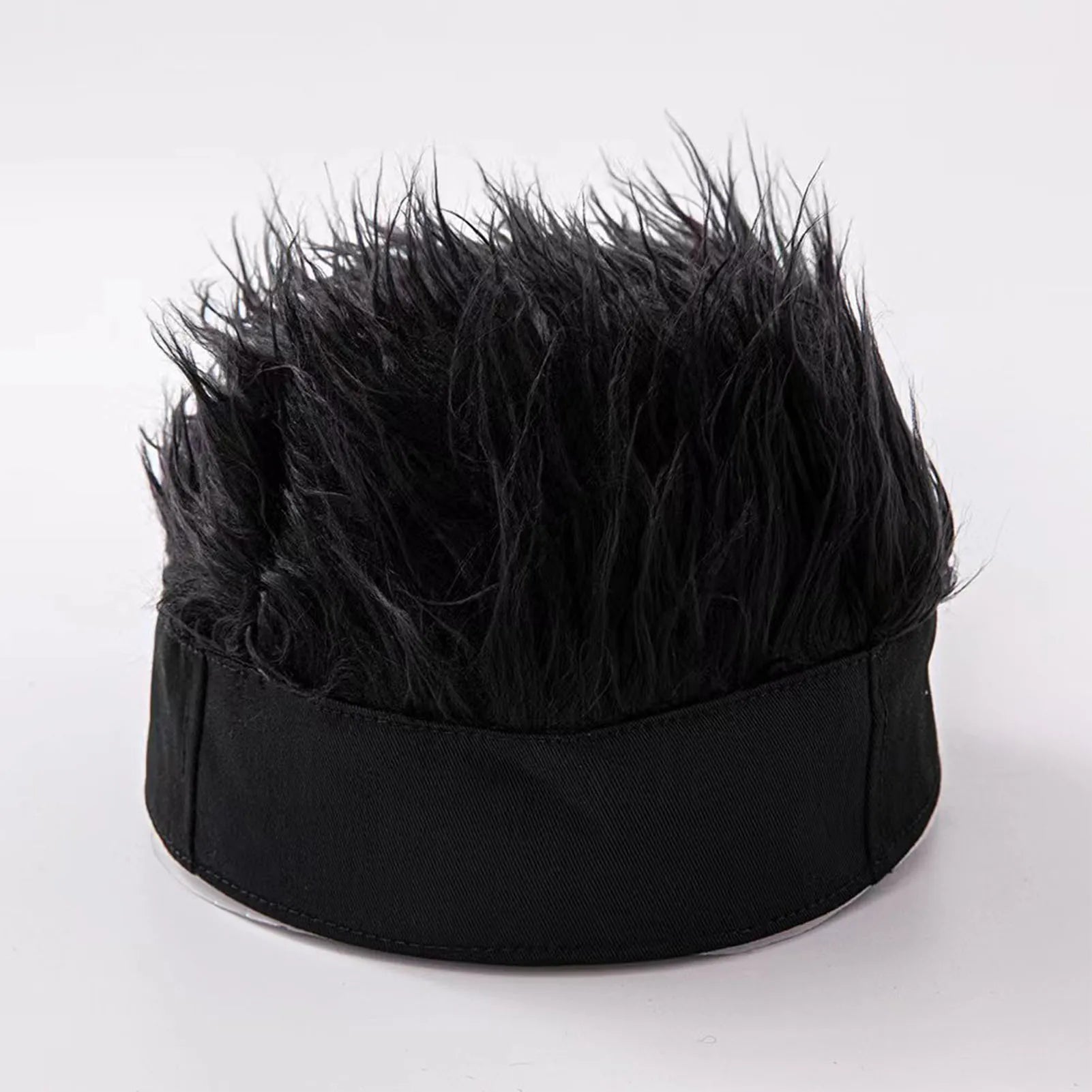 Black Wigs Hat Knit Beanie Soft Breathable Men Women Beanie Wig Hat for Home School Performance Costume Peaceful Pleasures Health and Wellness