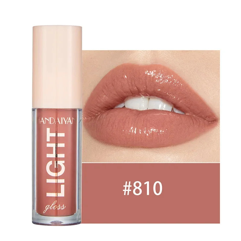 12-Color Mirror Pearl Lip Gloss – Glitter Glaze Liquid Lipstick