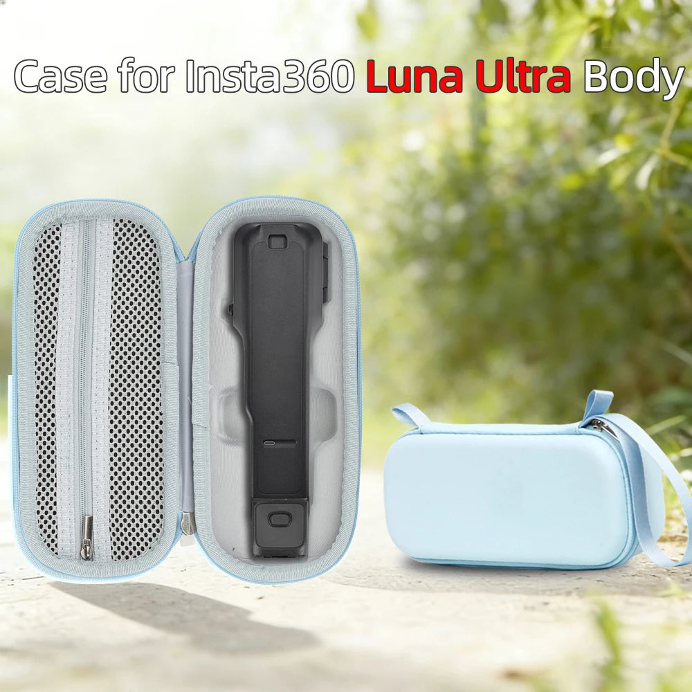 PU Storage Bag for Insta360 Luna Ultra – Dust-Proof Case