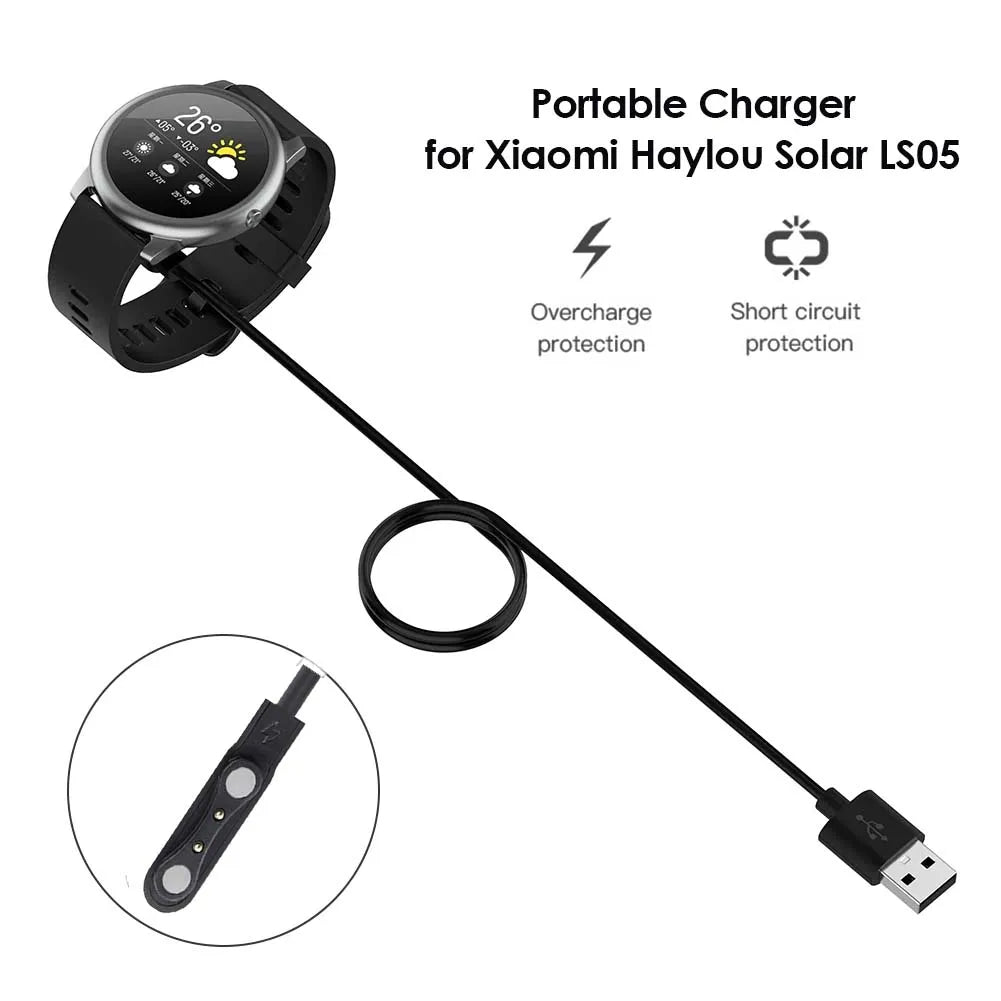 USB Charger Cable for Haylou LS05, Ticwatch GTX, YAMAY SW022 Peaceful Pleasures Health and Wellness