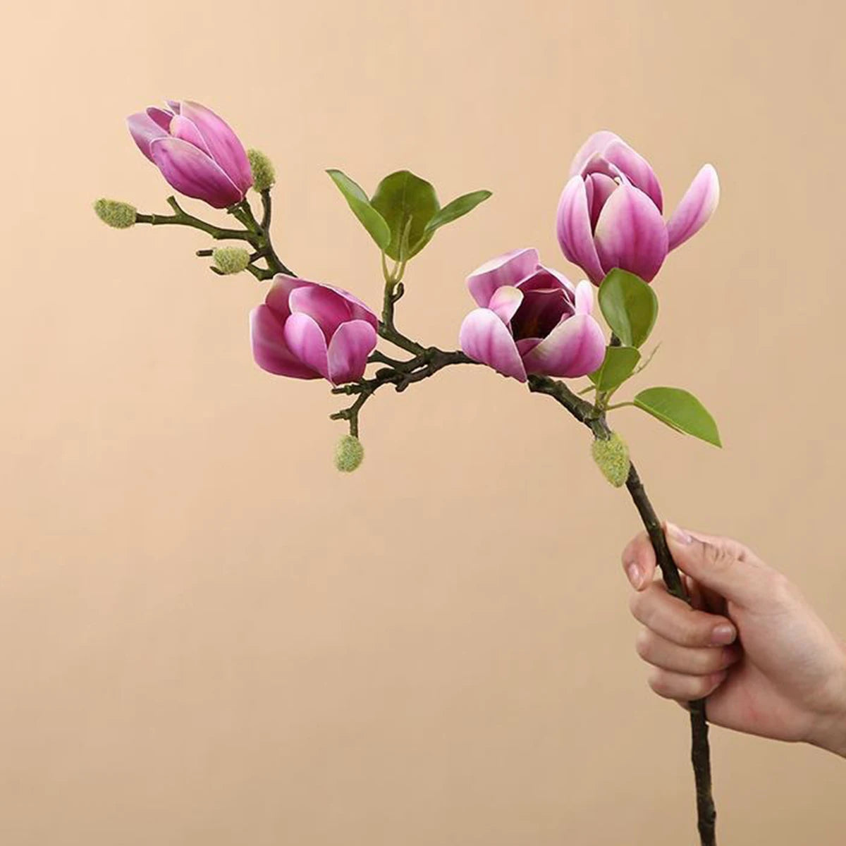 Artificial Silk Magnolia Bouquet – Wedding & Home Décor
