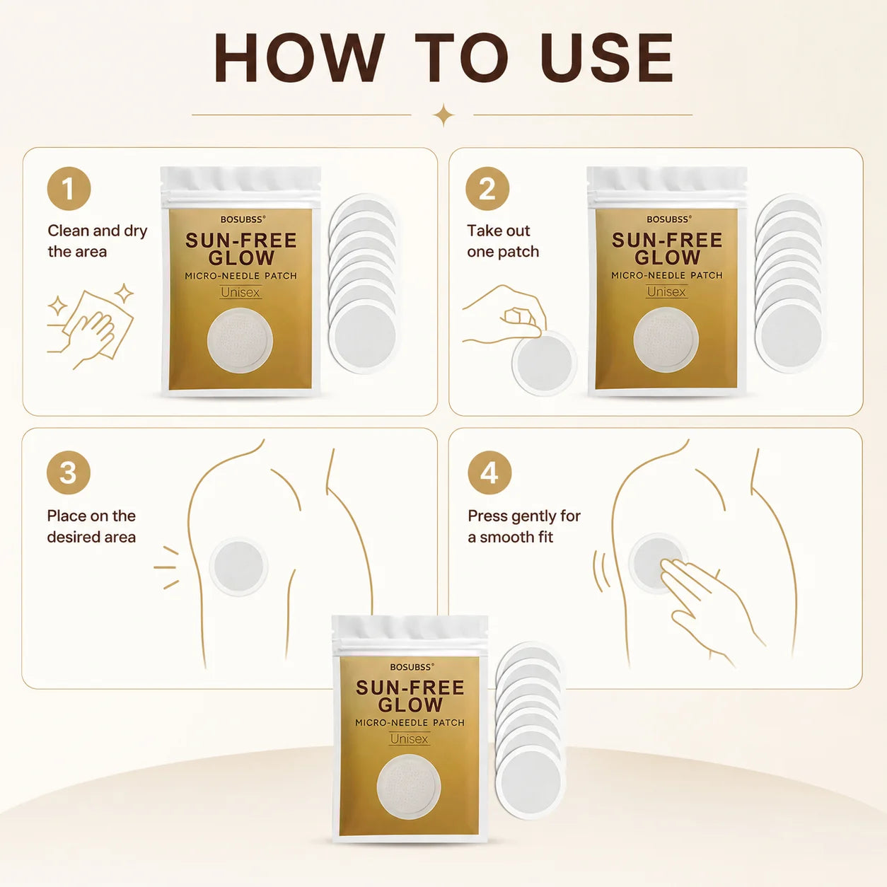 Tanning Care Patches – Natural Bronze Glow for Beach & Outdoor
