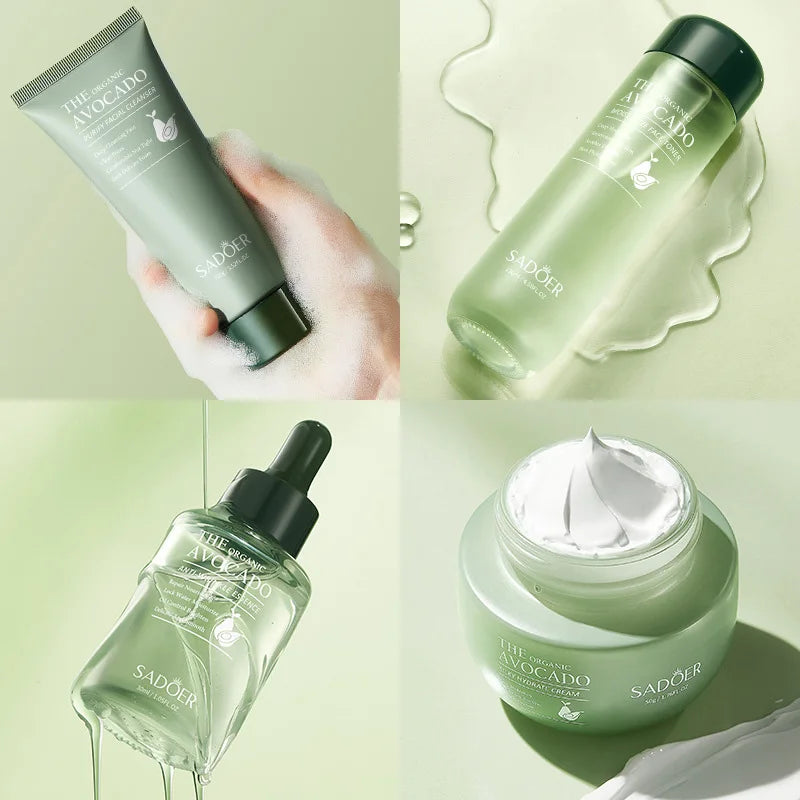 SADOER Avocado 6-Piece Skincare Set | Eye Cream & Anti-Wrinkle