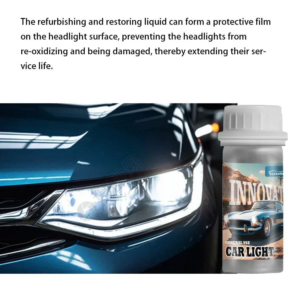 Polish Headlight Chemical Polishing Kit Headlight Liquid Polymer Repair Fluid Headlights Car Headlight Restoration Motorcycle Peaceful Pleasures Health and Wellness
