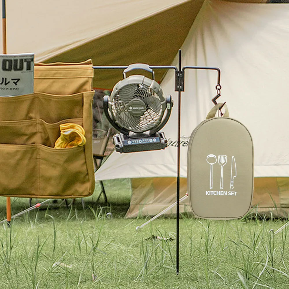Outdoor Cookware Portable Storage Bag Outdoor Camping Kitchenware Storage Bag Tableware Picnic Supplies Camping Tools Storage Peaceful Pleasures Health and Wellness