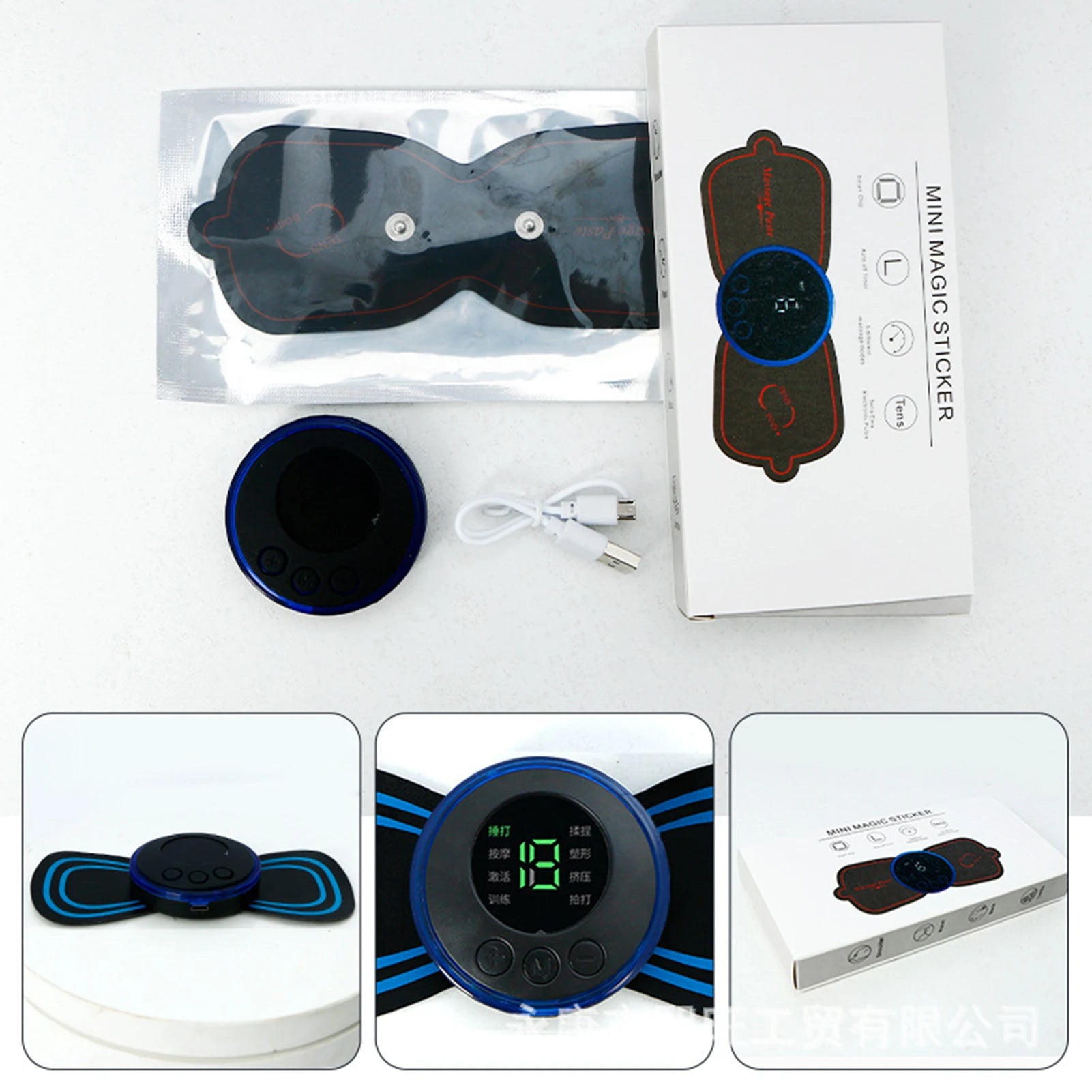Electric Foot Massager Pad Electrostimulator Massage Mat EMS Muscle Massager Relax Feet Massage Fitness Masajeador USB Charging Peaceful Pleasures Health and Wellness