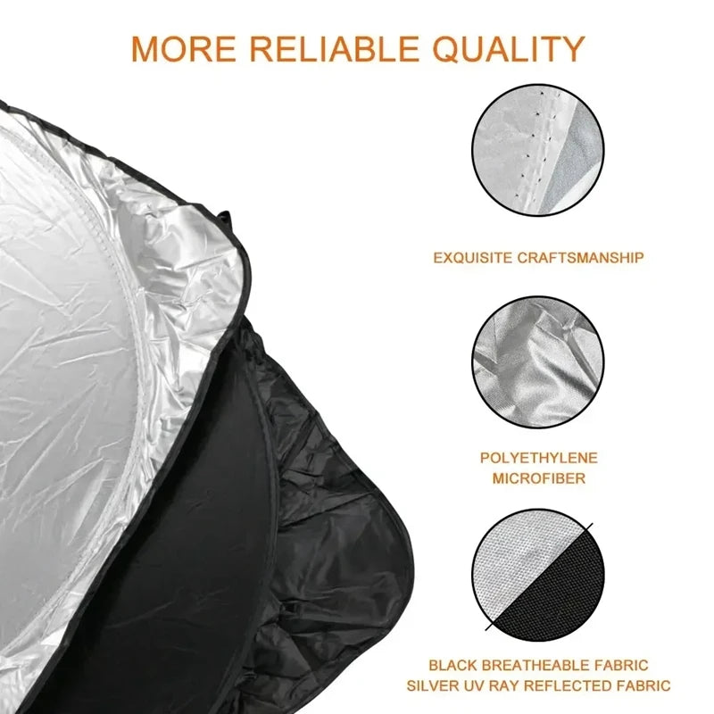 Car Windshield Sun Shade Car Sunshade Cover Visor Protector Interior Anti UV Sun Windscreen Folding Parasol Auto Accessories Peaceful Pleasures Health and Wellness