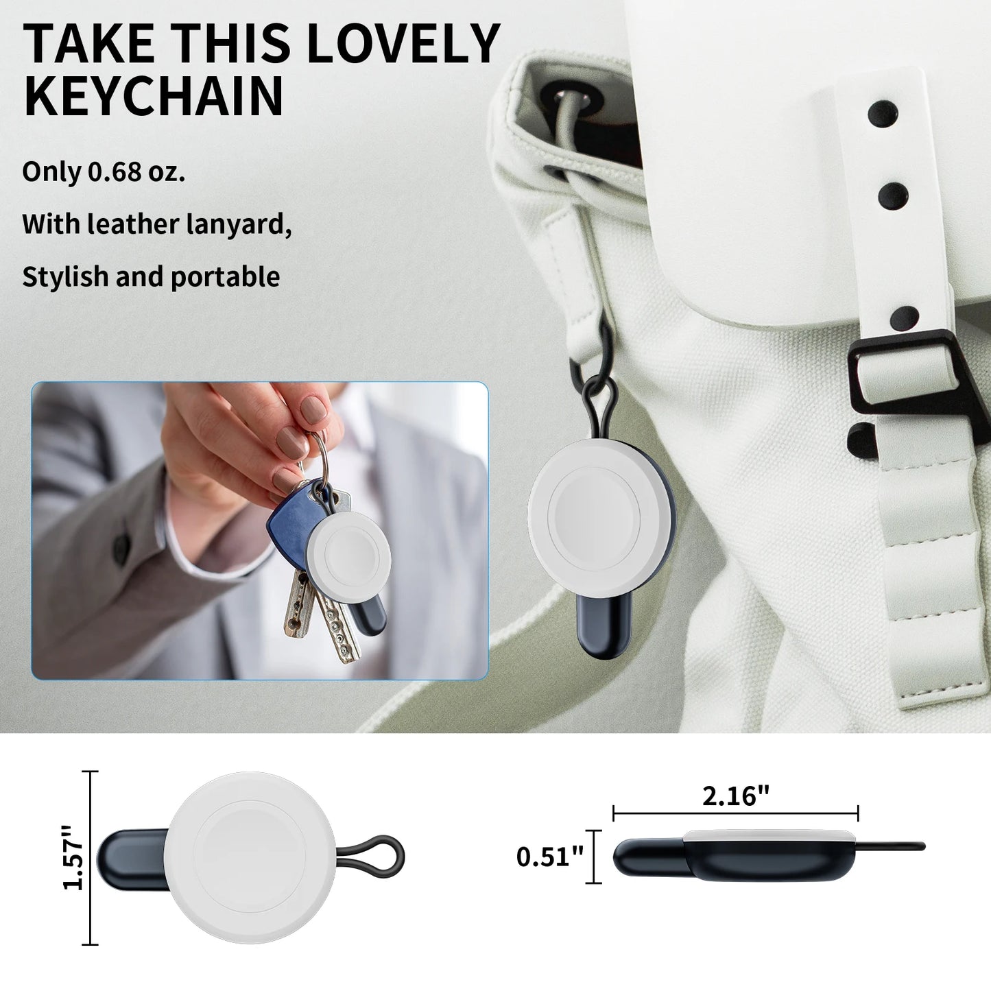USB-C Magnetic Apple Watch Charger – Portable Travel Size Peaceful Pleasures Health and Wellness